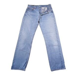 Levi's 501XX Jeans Mens 34x32 Light Blue Straight Leg Button Fly Vintage Denim